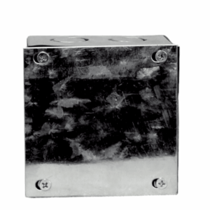 Caja Pre-Galvanizada Pre-Picada A-11 100X100X65 Tapa y Empaquetadura